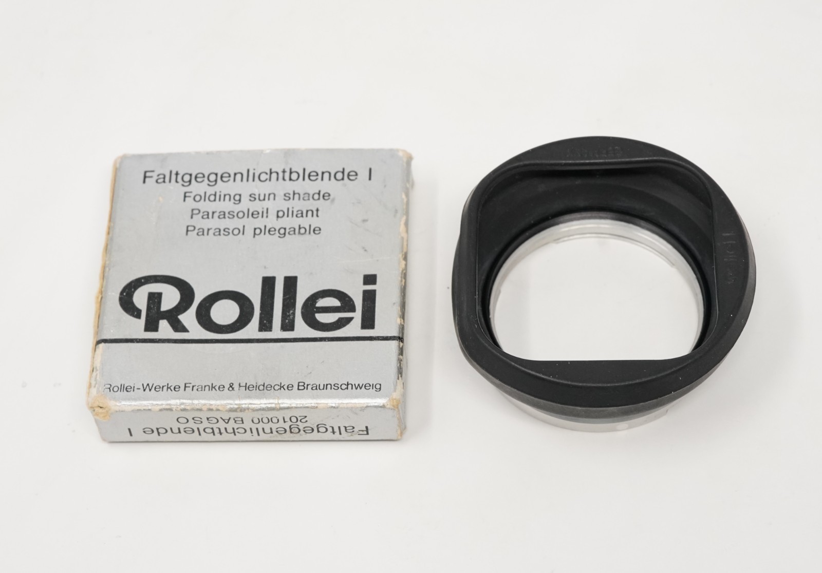 Rollei Folding Sun Shade I Collapsible Lens Hood Bayonet I RI in Box