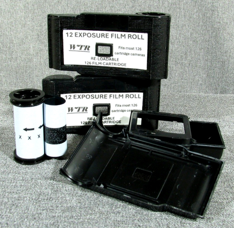 Re-loadable 126 Film Cartridges (with no film) Fits Most ALL Instamatic Cameras