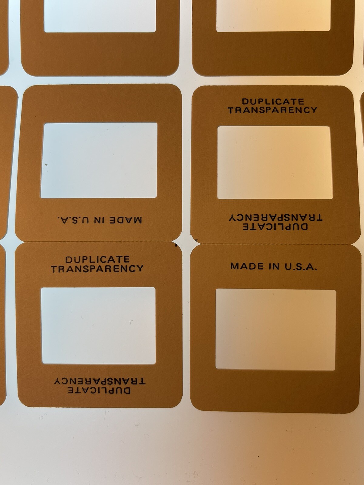 10 35mm heat seal cardboard Gepe slide mounts -discounted Volume Pricing!