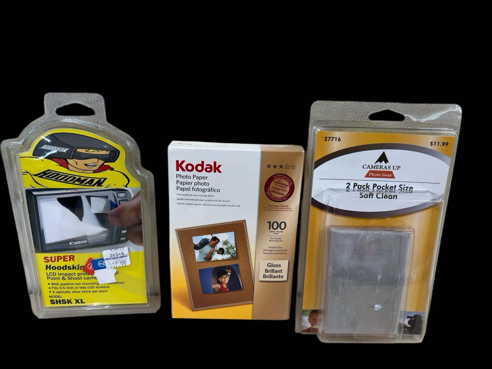 NEW Camera Photography Accessories Lot-filters, Glossy Photo Cards, Hoodskin,etc
