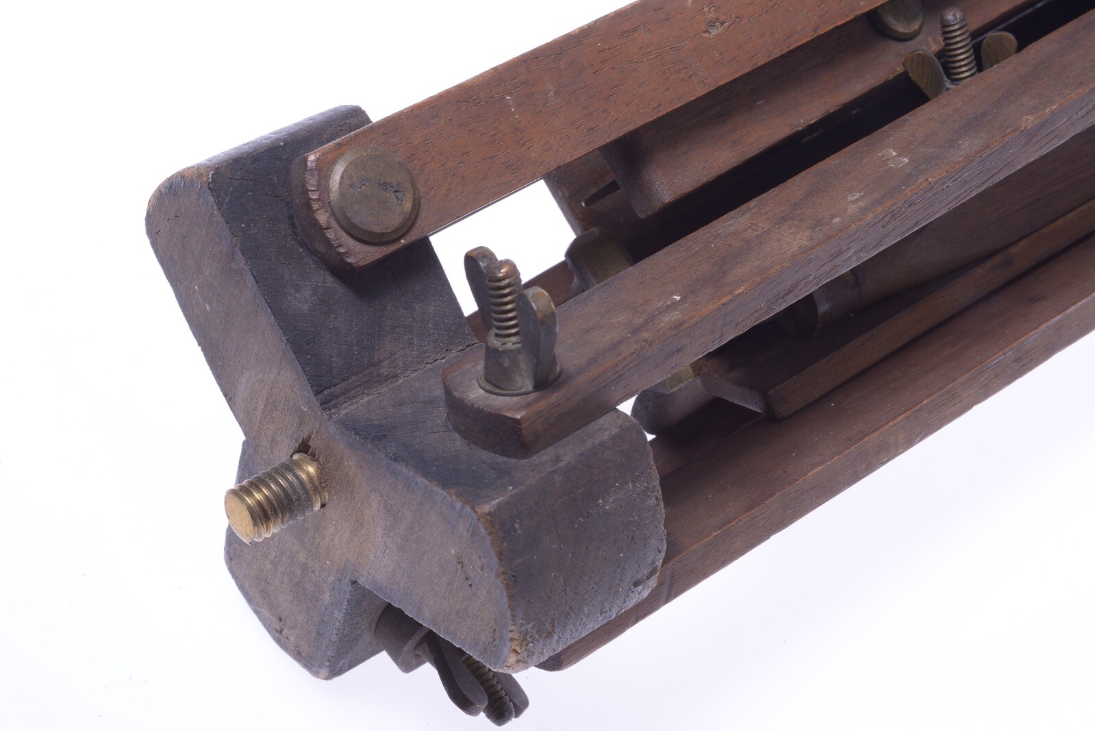 ✅ ANTIQUE WOOD TRIPOD 131CM 51.57″ GLASS FALLING PLATE LARGE FORMAT FIELD CAMERA