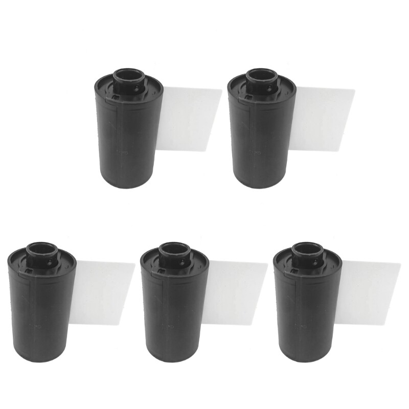 5Pieces Reloadable Film Canisters Film Case for 35mm/135mm Negative Film
