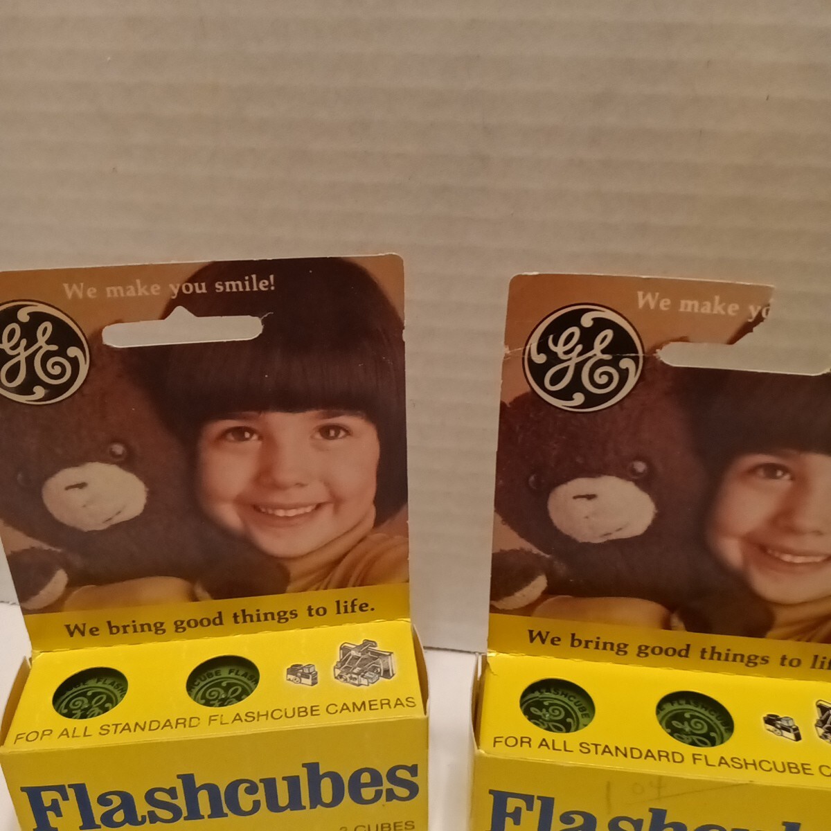 General Electric Flashcubes Lot Of 3 Packs of 3 Cubes USA NEW! Vintage