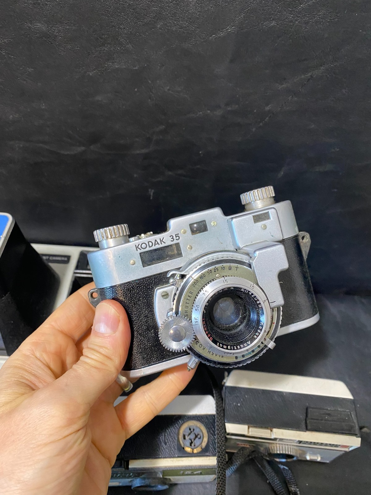 vintage Kodak camera THE HANDLE Kodak 35 Instamatic cameras lot of 5