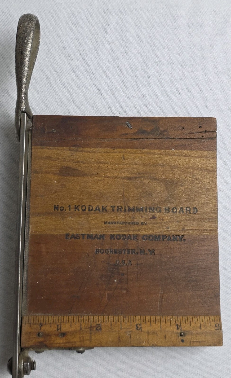 Vintage No. 1 Kodak Trimming Board, Eastman Kodak, Made in USA