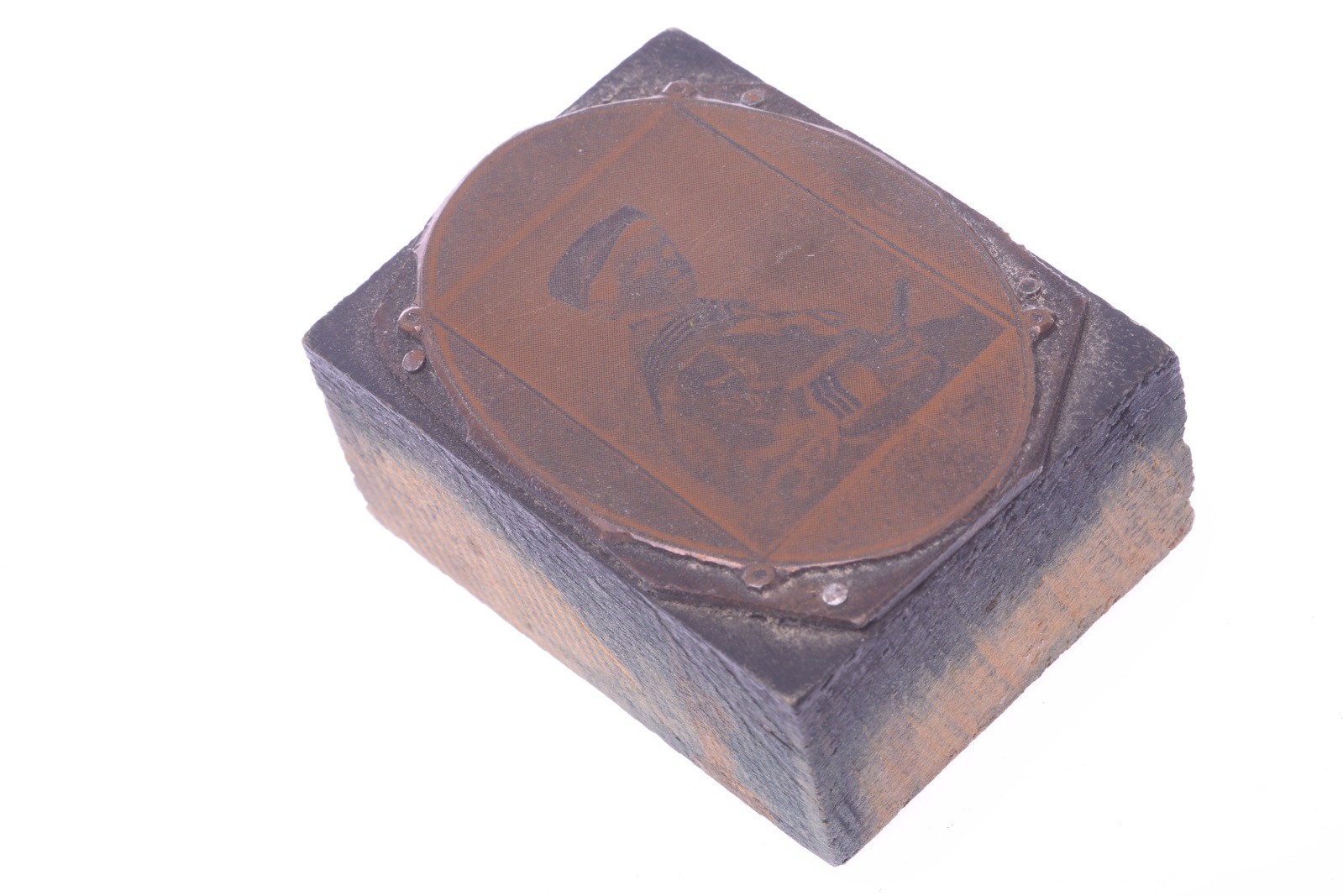 ✅ VINTAGE PRESS PRINTING BLOCK LARGE FORMAT CAMERA ‘YOUNG CHILD TENNIS’ 143