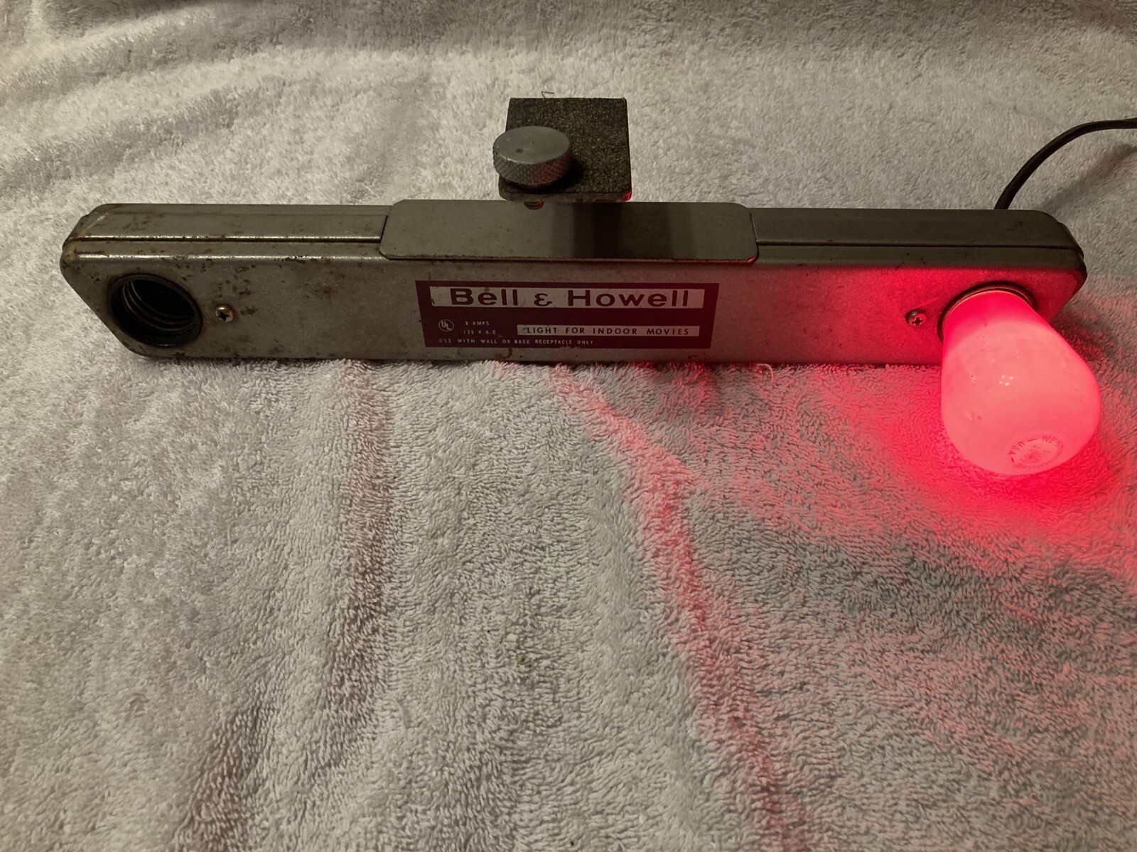 Vintage Bell & Howell Flood Light Bar Lamp, Light For Indoor Movies.