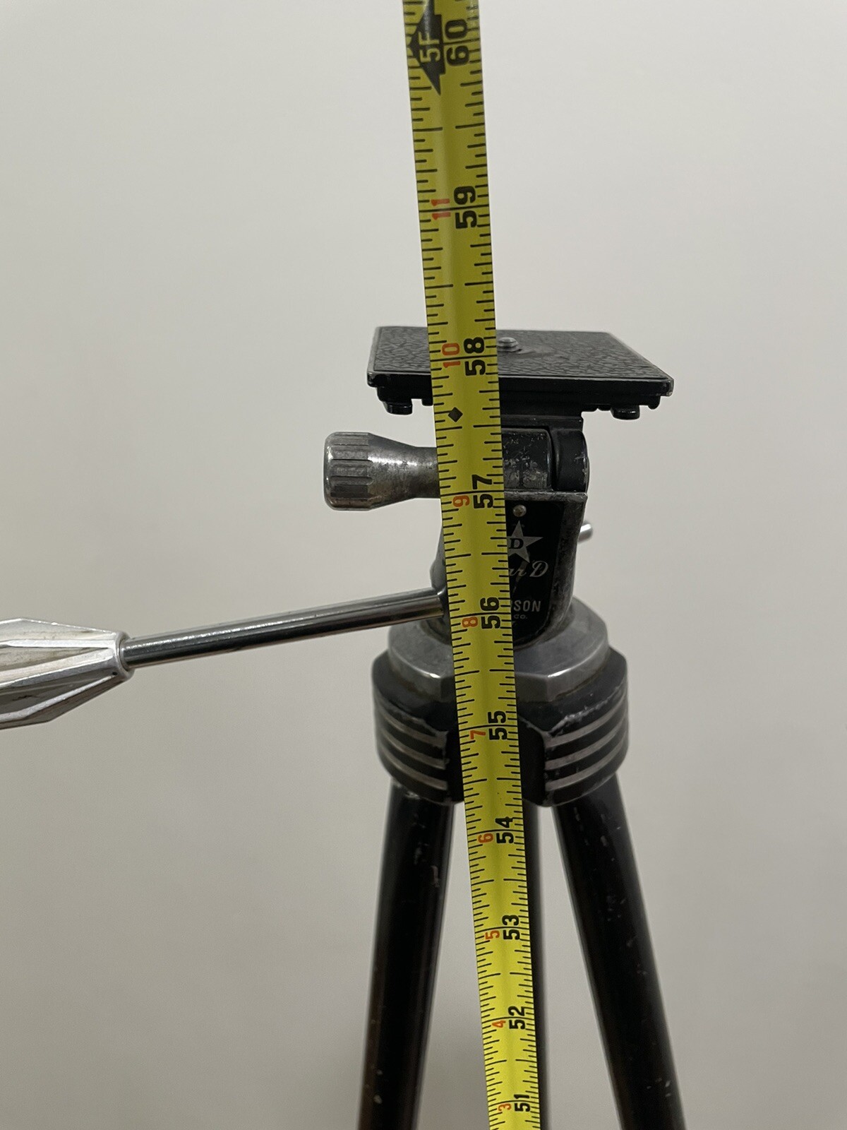 Vintage Davidson Star D Aluminum Tripod Black Telescoping NL