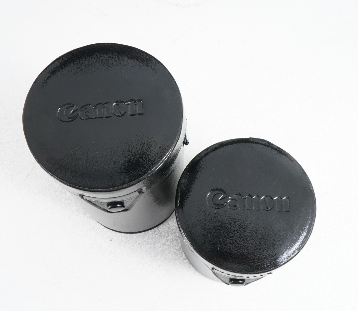 -[EX+++] Vintage Canon Hard 35mm Camera Lens Cases E AND C