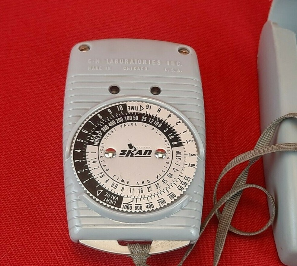 Vintage “Skan Quick” Camera Light Exposure Meter Made in Chicago USA by GM Labs