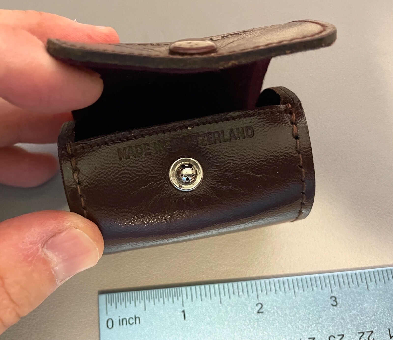 Original Kern Paillard Bolex Leather LENS CASE for 25mm Switar Lens