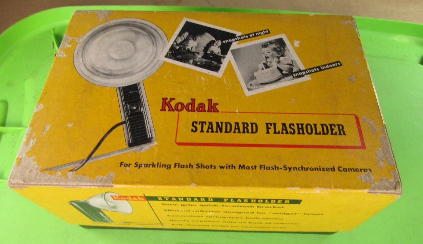 Vintage Kodak Standard B-C Camera Flasholder in Original Box & Instructions
