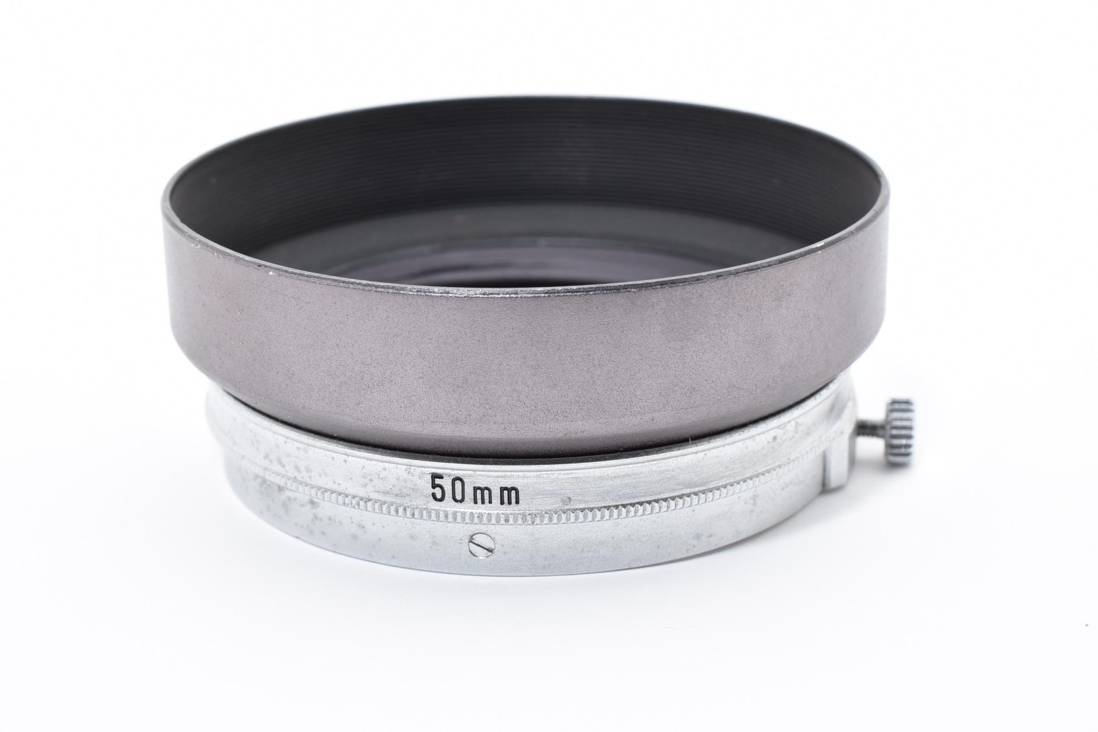 [Excellent w/Case] Canon S-50 Metal Lens Hood For 50mm f/1.4 Leica screw #13451