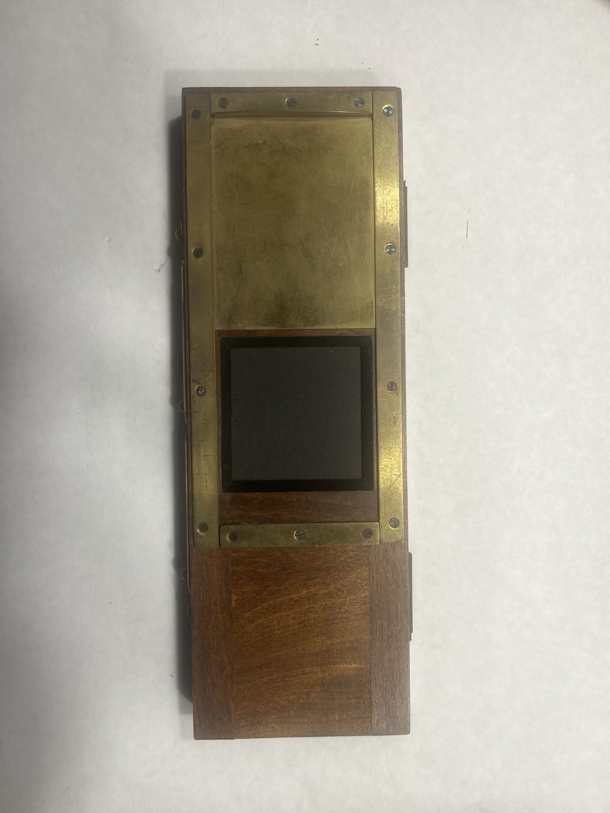 Antique ICA Dresden 9×12 Plate Holder Germany Brass Dark Slide Camera