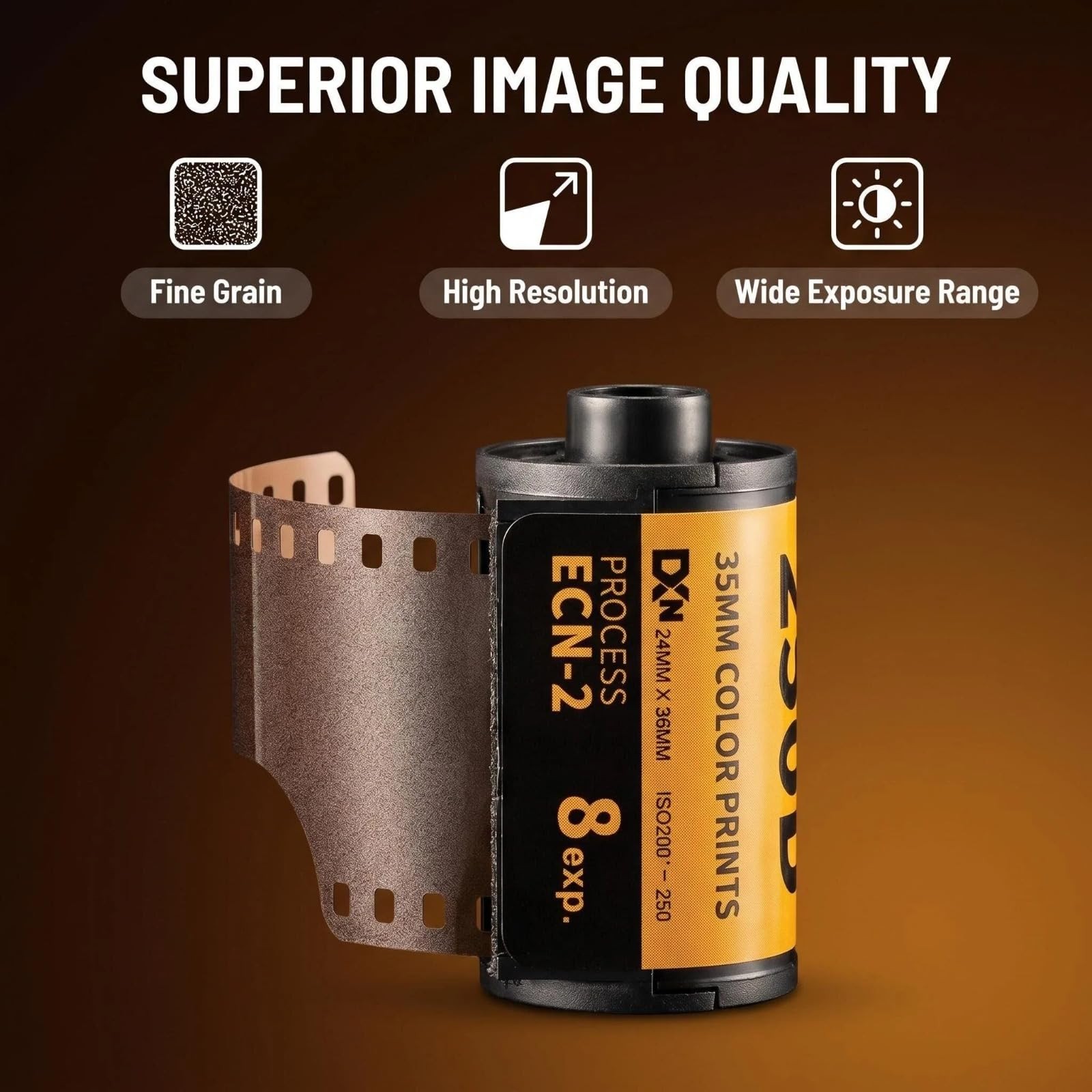 8 PCS 35mm Color Print Camera Film Professional ECN 2 Process 1.9×1.1 Inch