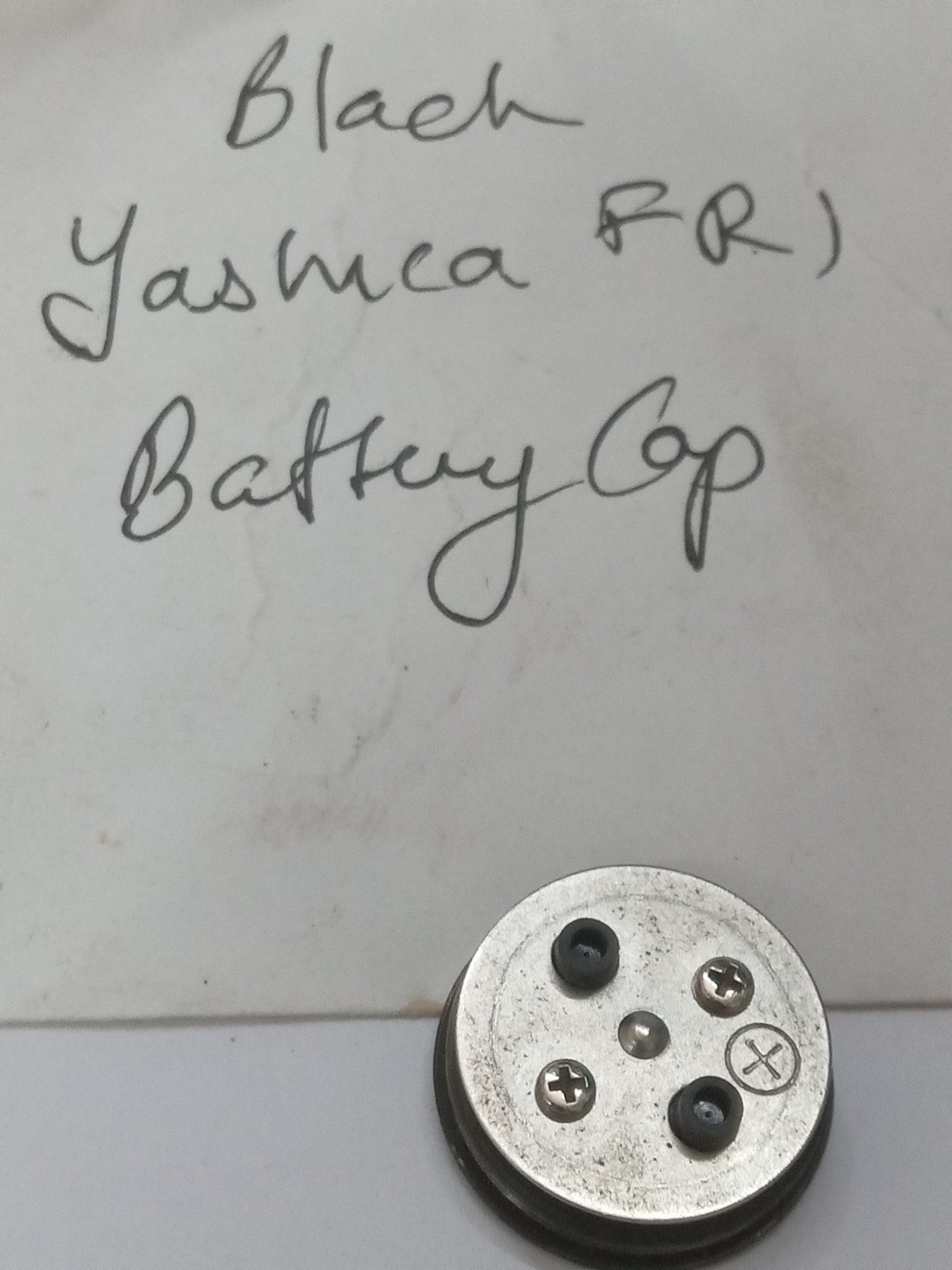 Yashica FR 1 Film SLR Camera Battery Cap, Original Used Part Good