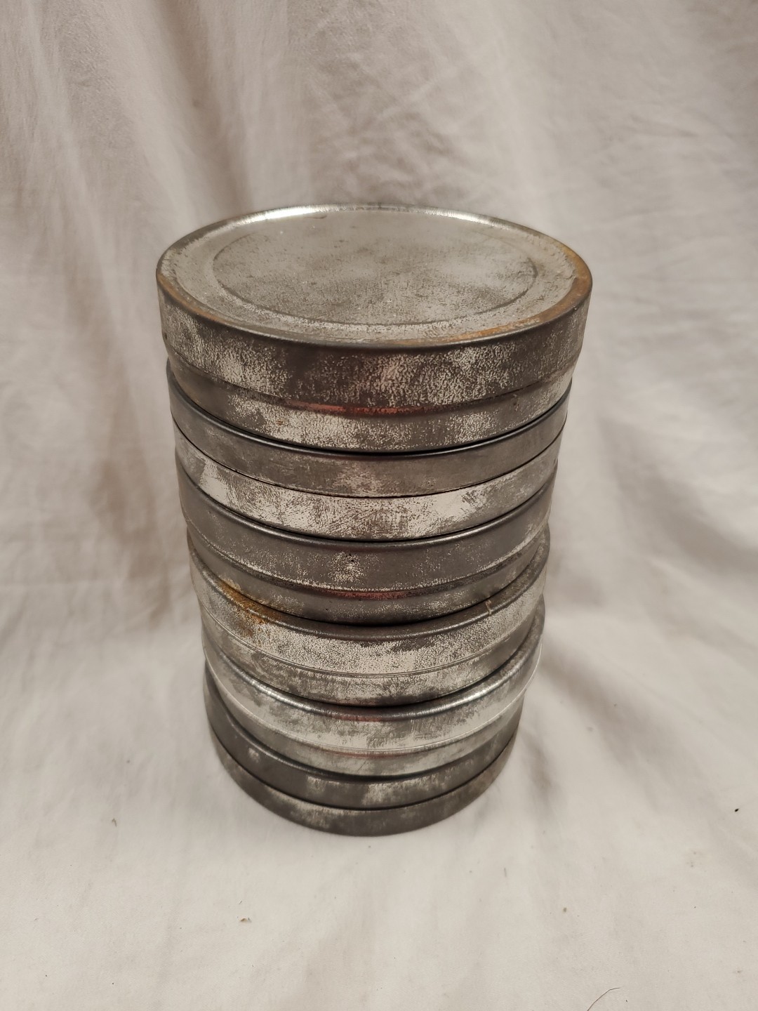 Vintage Reel Film Canister 3.5 Inch LOT of 6