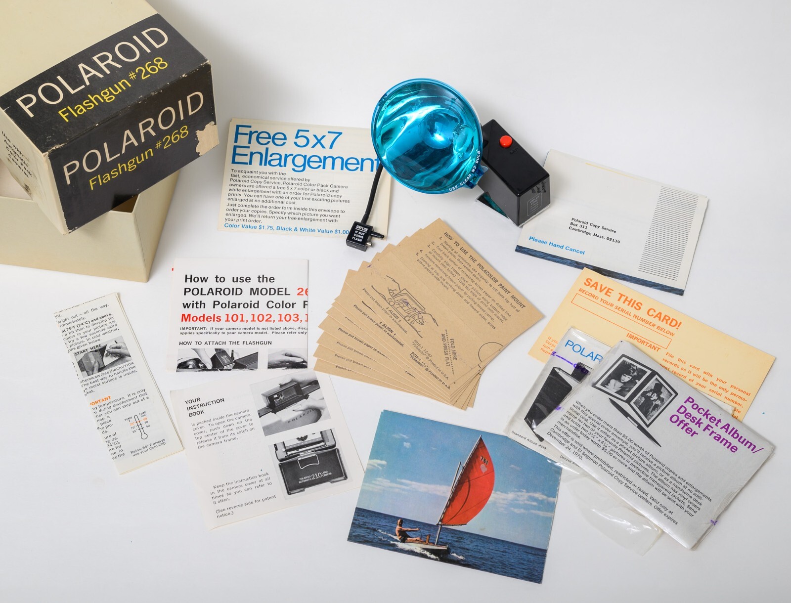 Vintage Polaroid 268 Flashgun for Automatic Color Pack Land Cameras AS IS READ