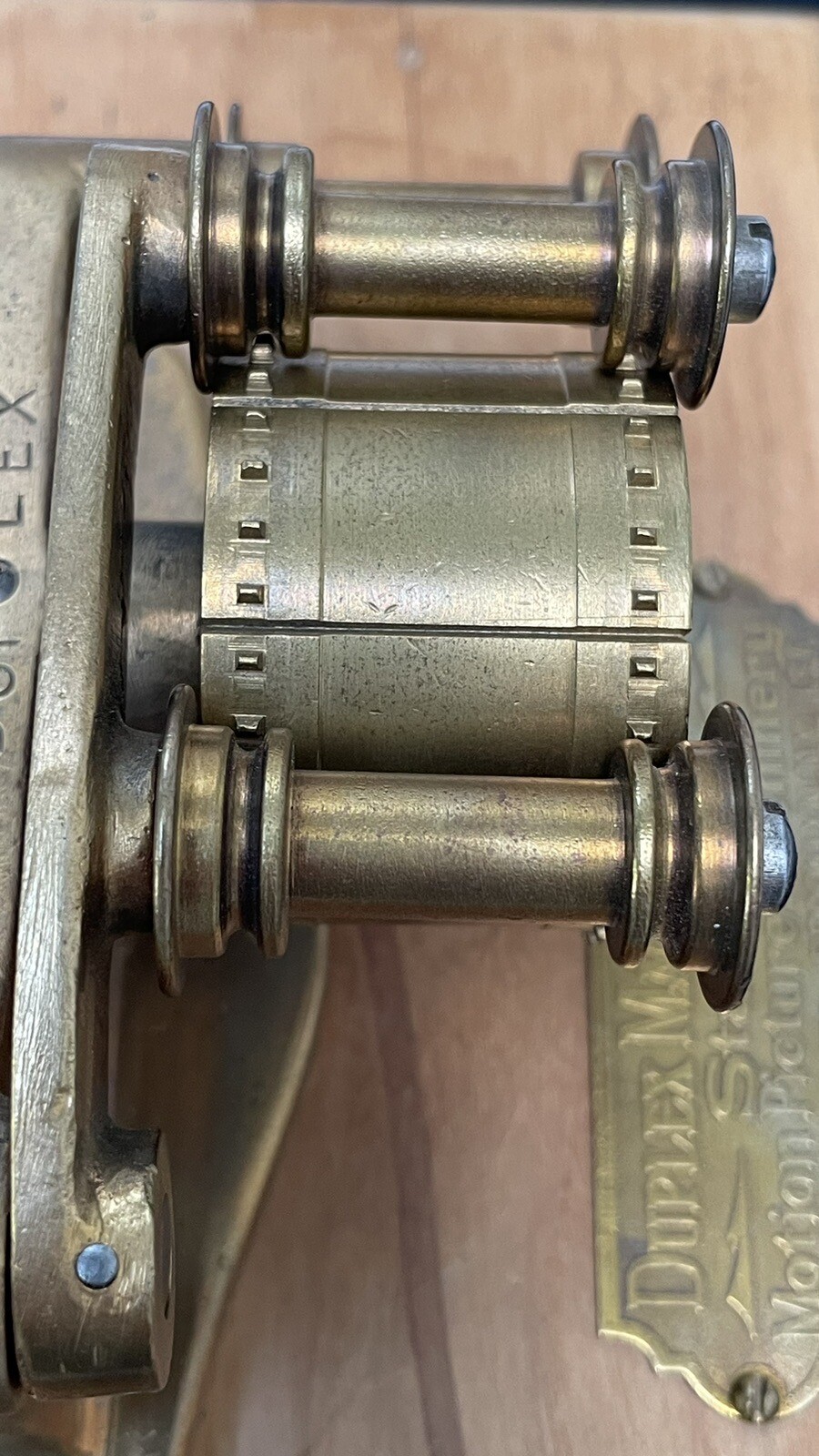 1920s Duplex Motion Picture Silent Movie Film Spool Machine Sprocket Sample Rare