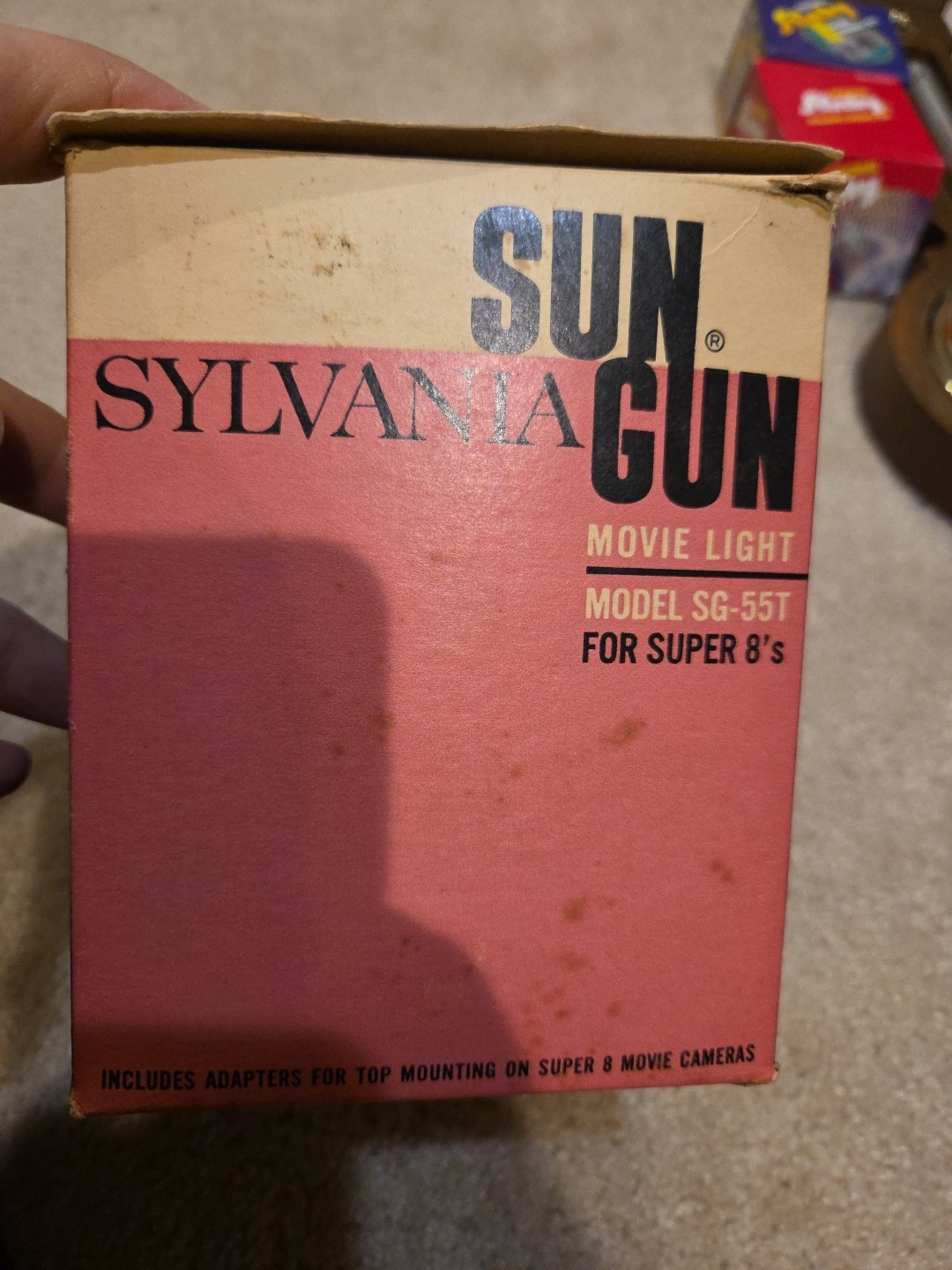 Vintage Sylvania Sun Gun SG-55T Movie Light w Box WORKS