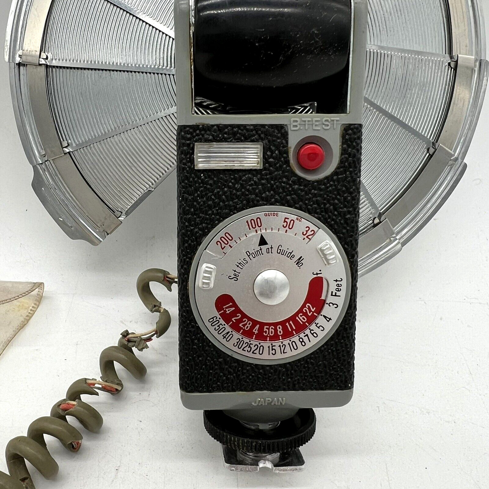Vintage SUNSET Photo Tilt a Mite Camera Flash Unit Collapsible Fan