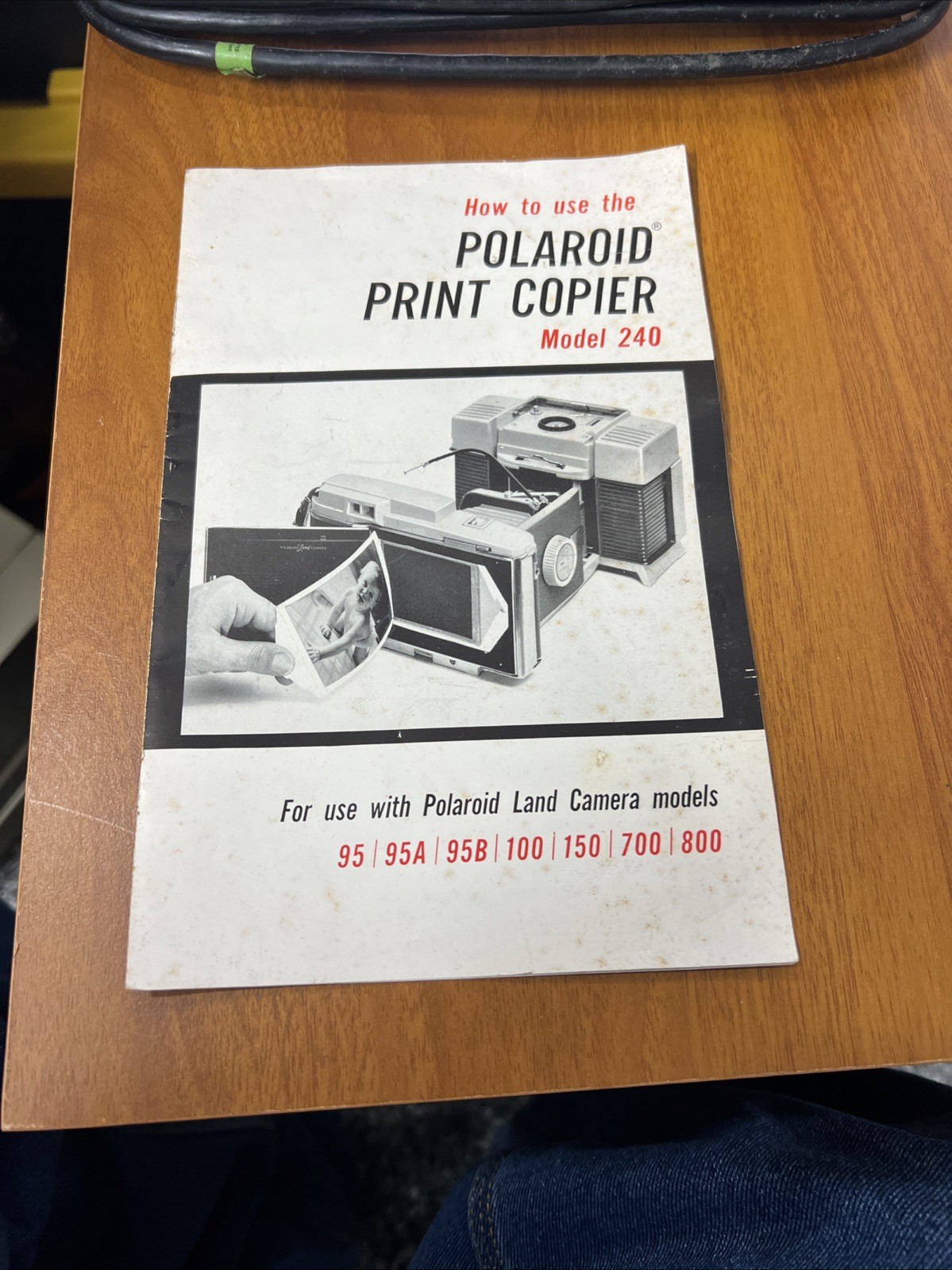 Polaroid Print Copier Model 240 • Vintage 1958 Land Camera Accessory • USA Made