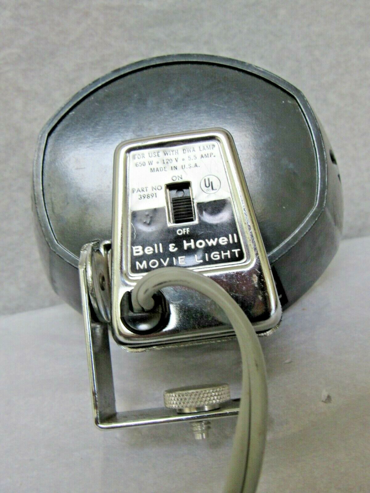 Bell and Howell Movie Light 39891 Tested and Works