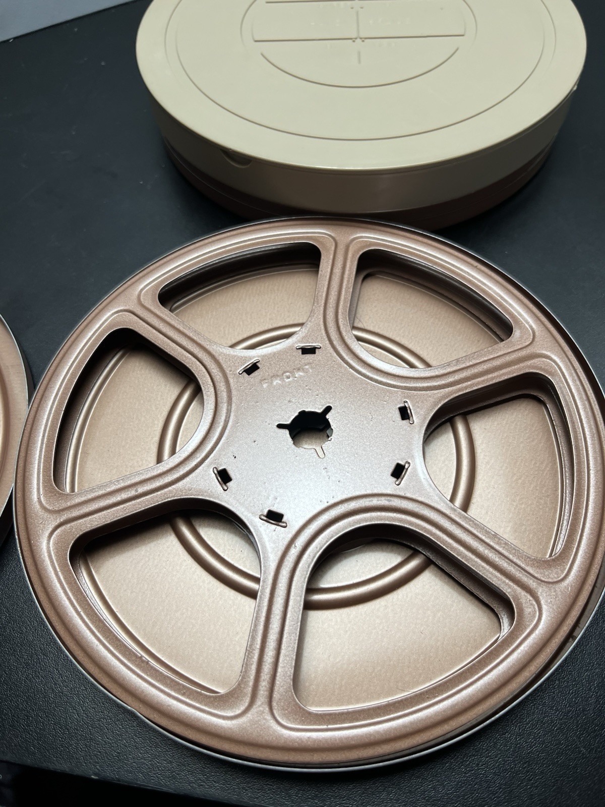 Vintage 8mm Film Reels & Cans Lot Super 8 Regular 8 Handi Splice 7”