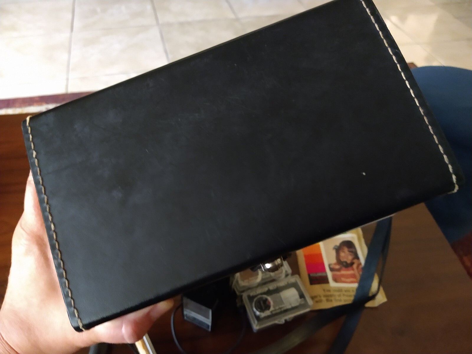 Vintage Polaroid Box, Filter, Self Timer, Flash, Print Coater Set