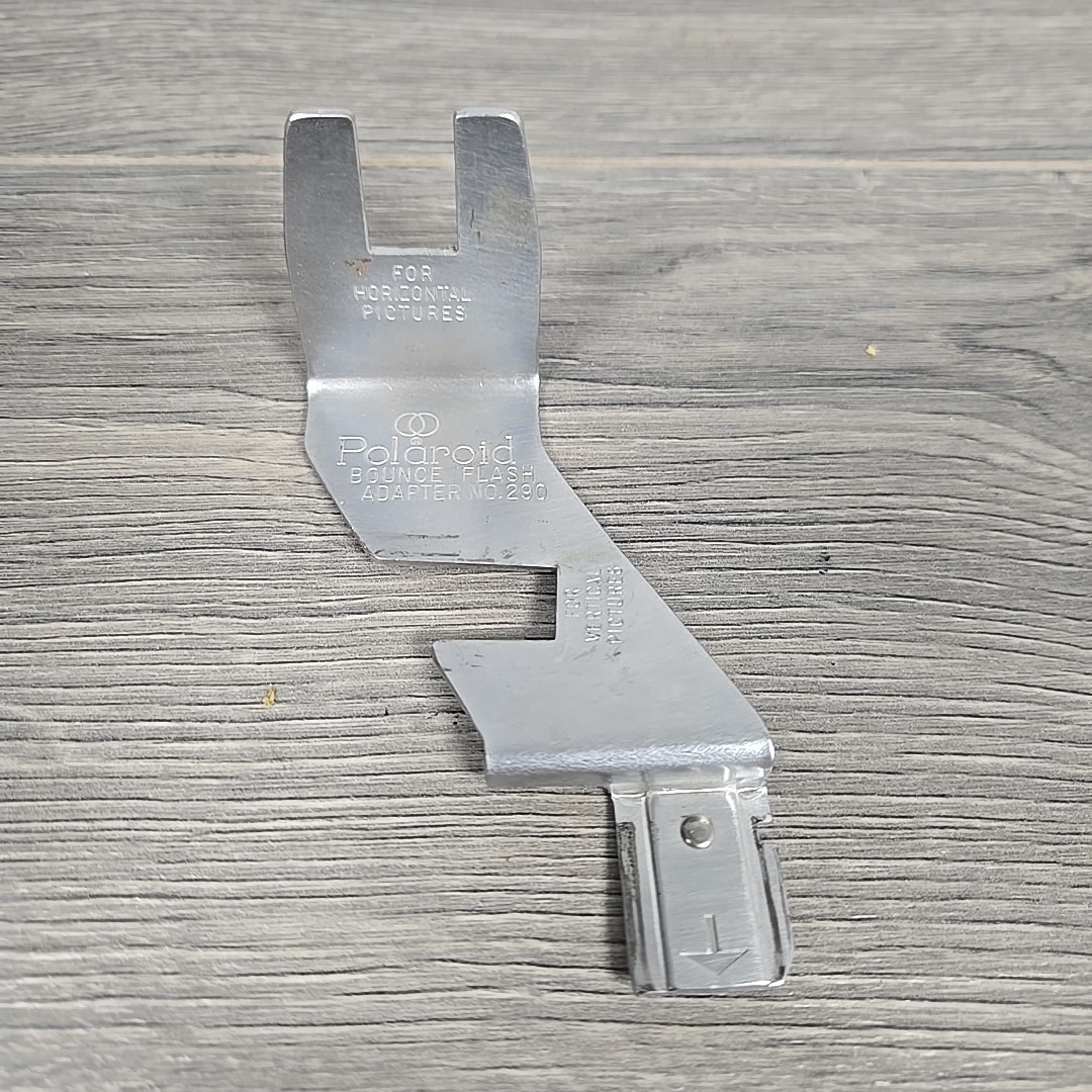 Vtg Polaroid Bounce Flash Adapter Bracket Model #290 Metal For Polaroid Camera