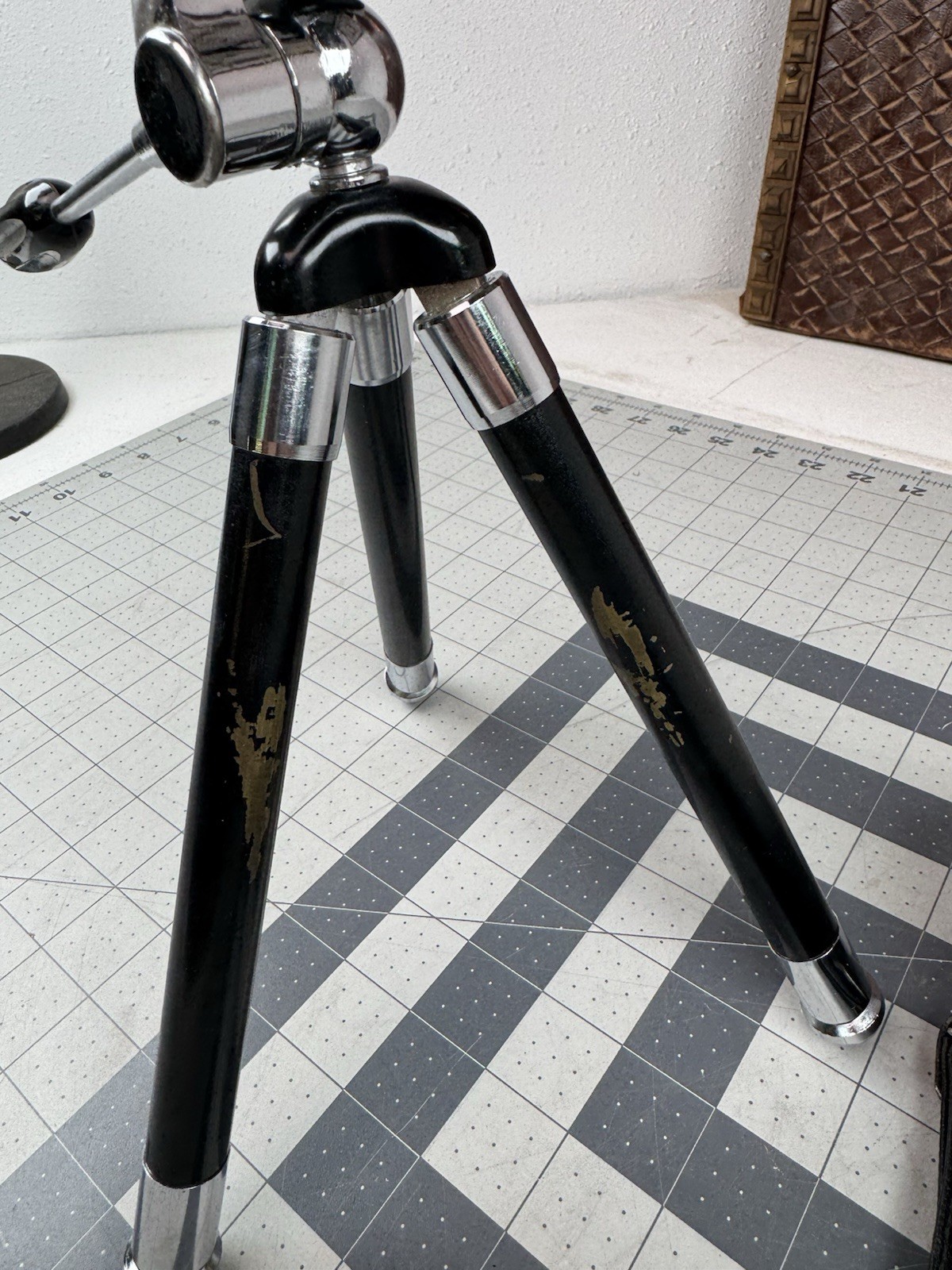 Vintage Minette Japan Telescoping Camera Tripod With Case 9”-45”