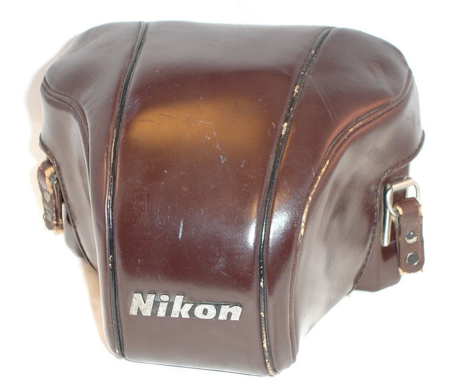 Nikon vintage leather camera case / cover & set of close-up filters