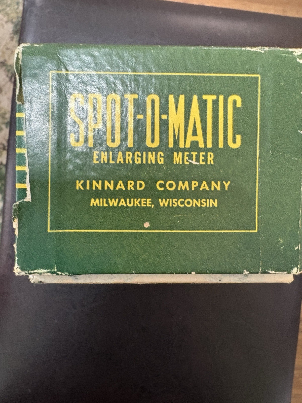 Vintage Spot-O-Matic Enlarging Meter Kinnard Company Milwaukee WI Darkroom Photo