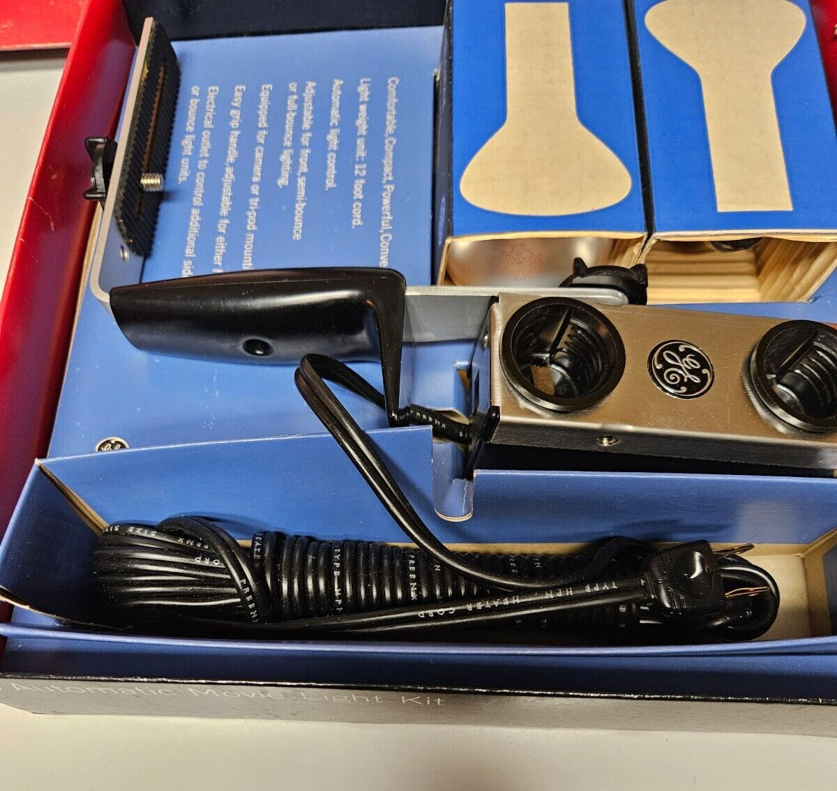 Vintage GE Automatic Movie Light Kit – New Old Stock – Works