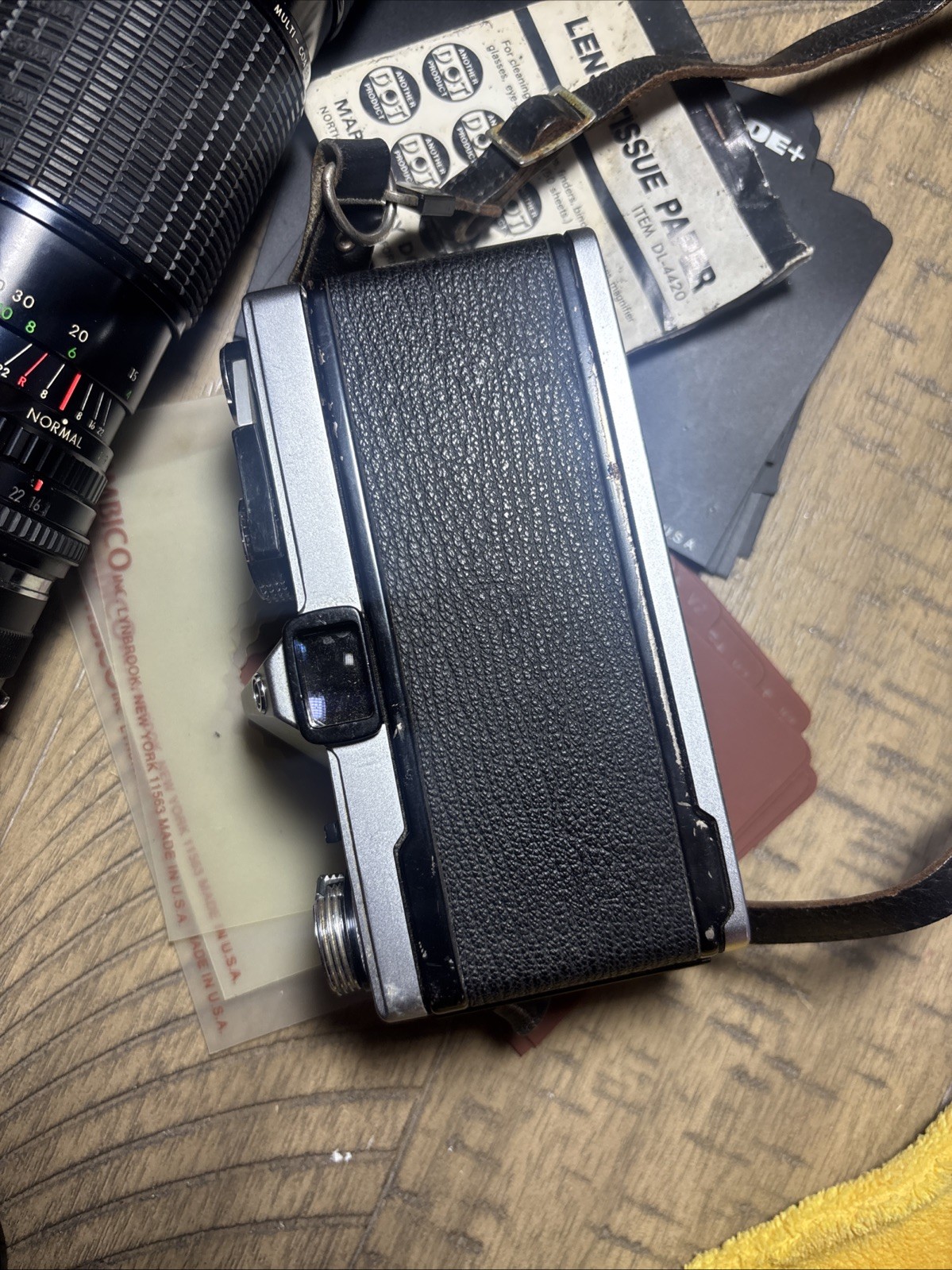 Vintage Camera Accessories Lot. Olympus 0M-1