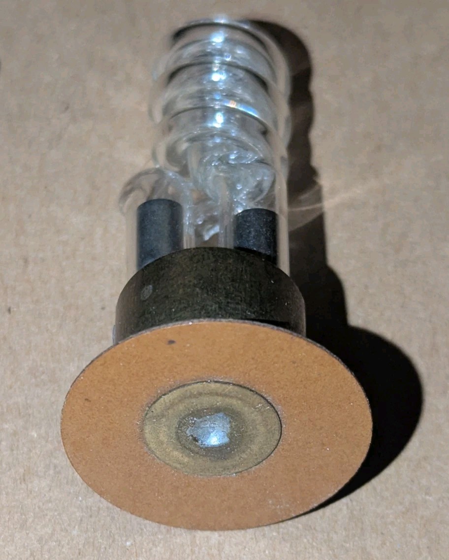 Vintage Helical Flash Tube on Base Unknown Brand