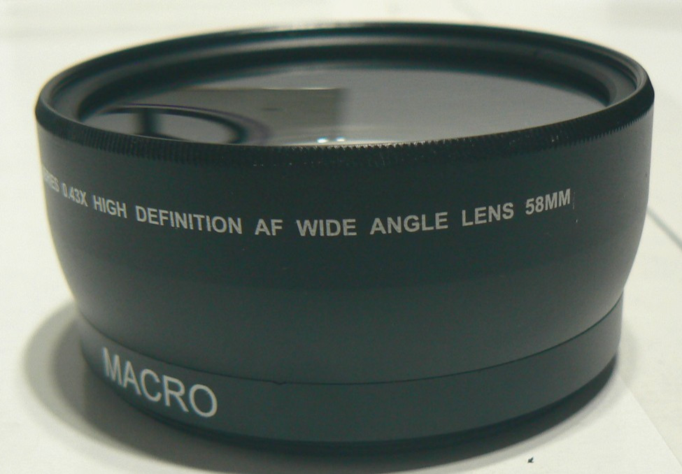 Deco Gear Pro Series 58mm HD 0.43X Wide Angle Macro Threaded Lens +Both End Caps