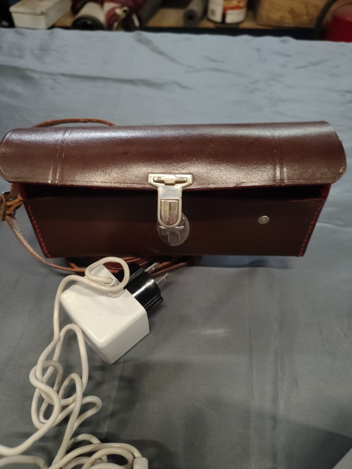 VTG FLASH ULTRABLITZ Electronic Charger Power Cord Leather case Made in Germany