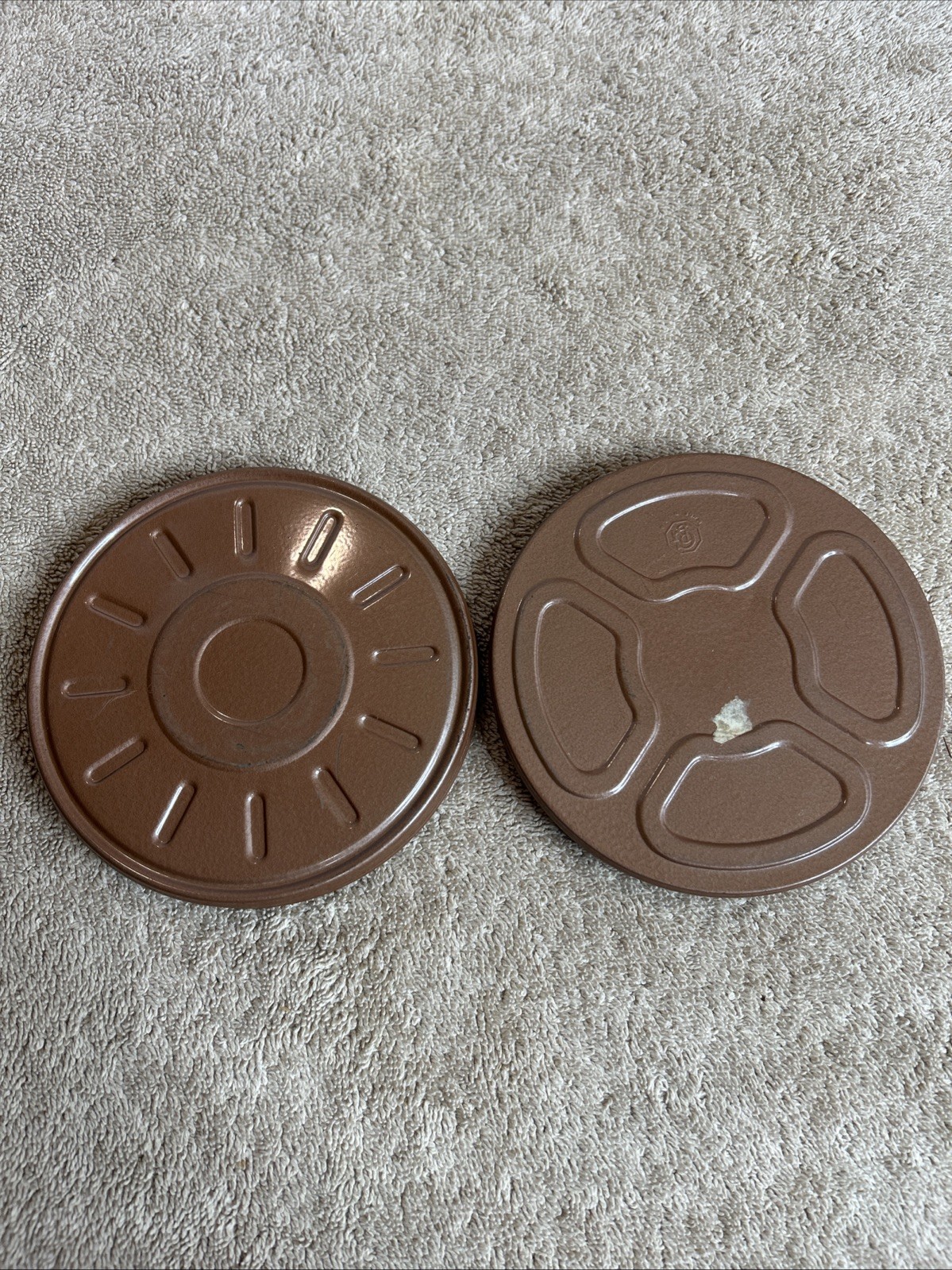 Vintage Film Canisters And Reels Brown In Color Goldberg Bros. 100-R05