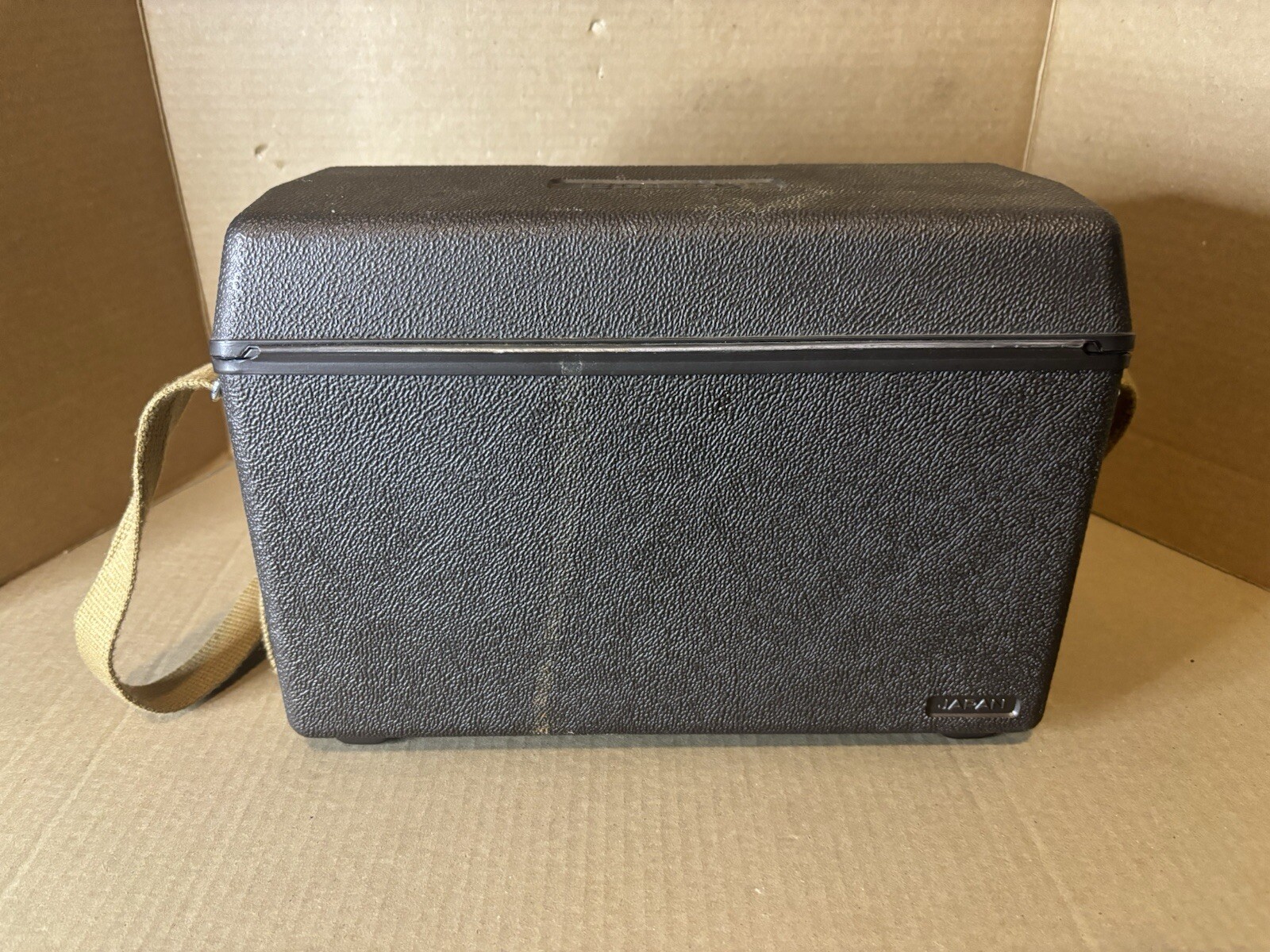 Vintage KONICA Hard Shell Camera Case / Box with Strap Made in Japan Rare HTF