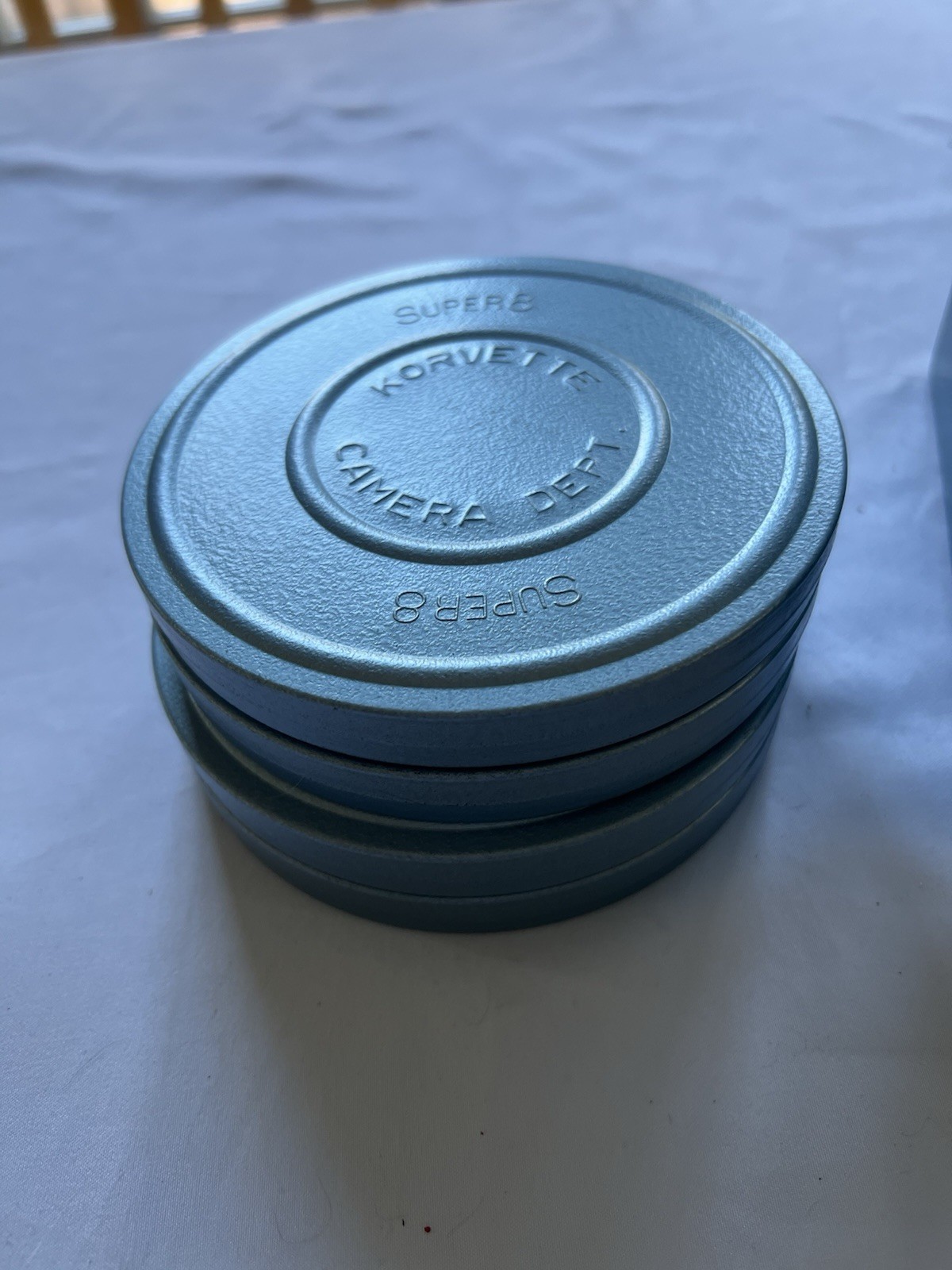 Vintage 8mm Super 8 Movie Reel Storage Box Lot Scherer Korvette Empty Reels Cans