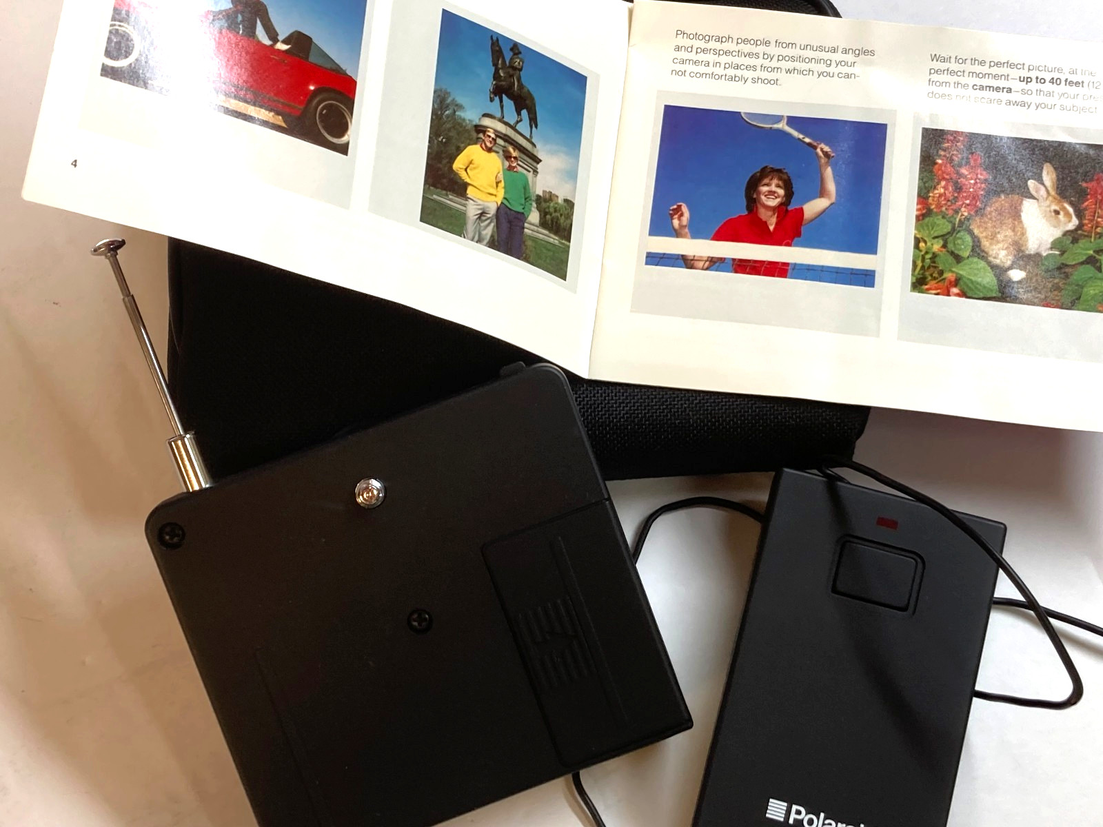 Polaroid Spectra System Remote Control 7030 Receiver, 7020 Transmitter w/ Case