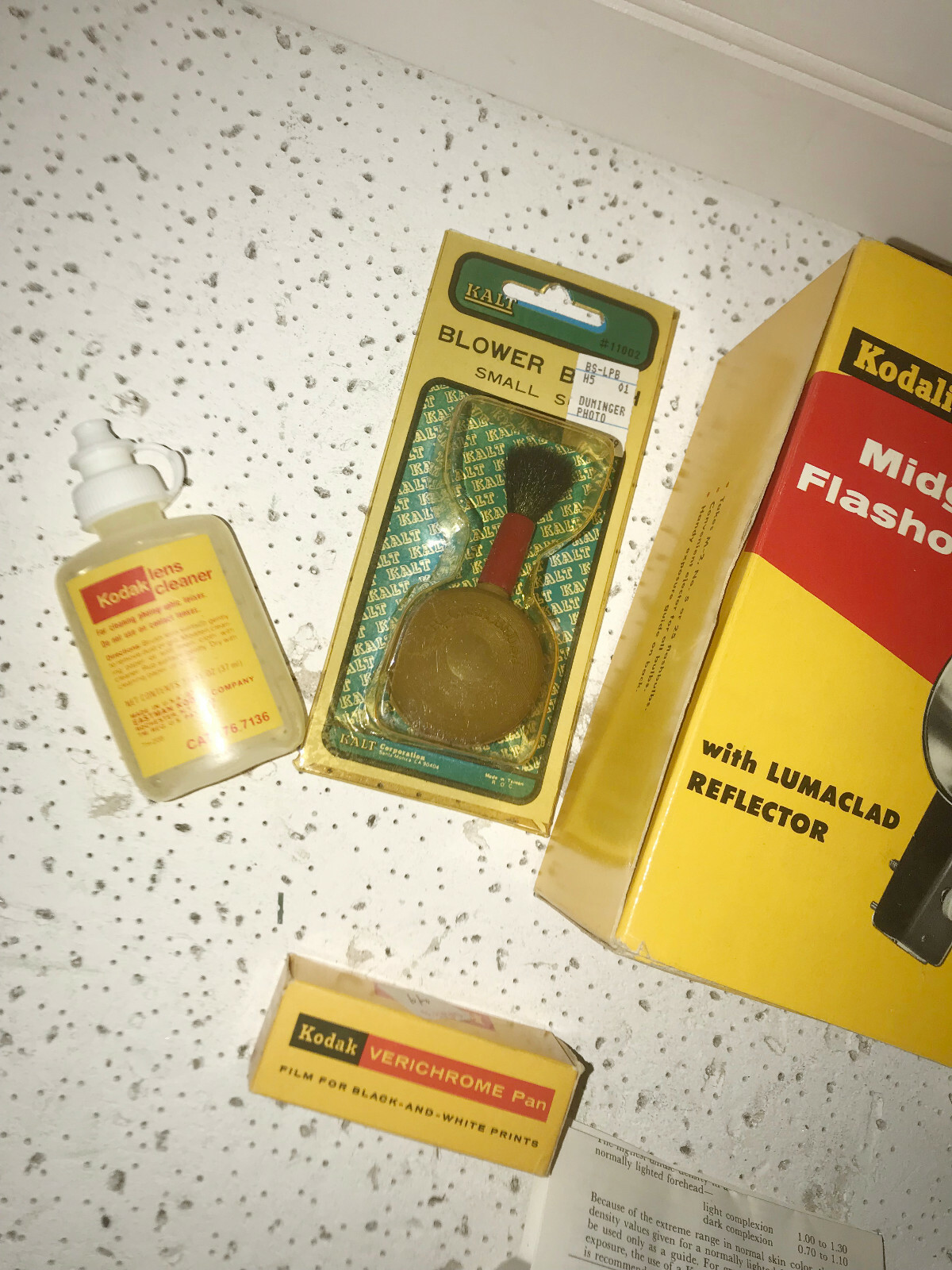 Vintage KODAK Camera Accessories Midget Flasholder Lens Cleaner ++ FREE SHIPPING