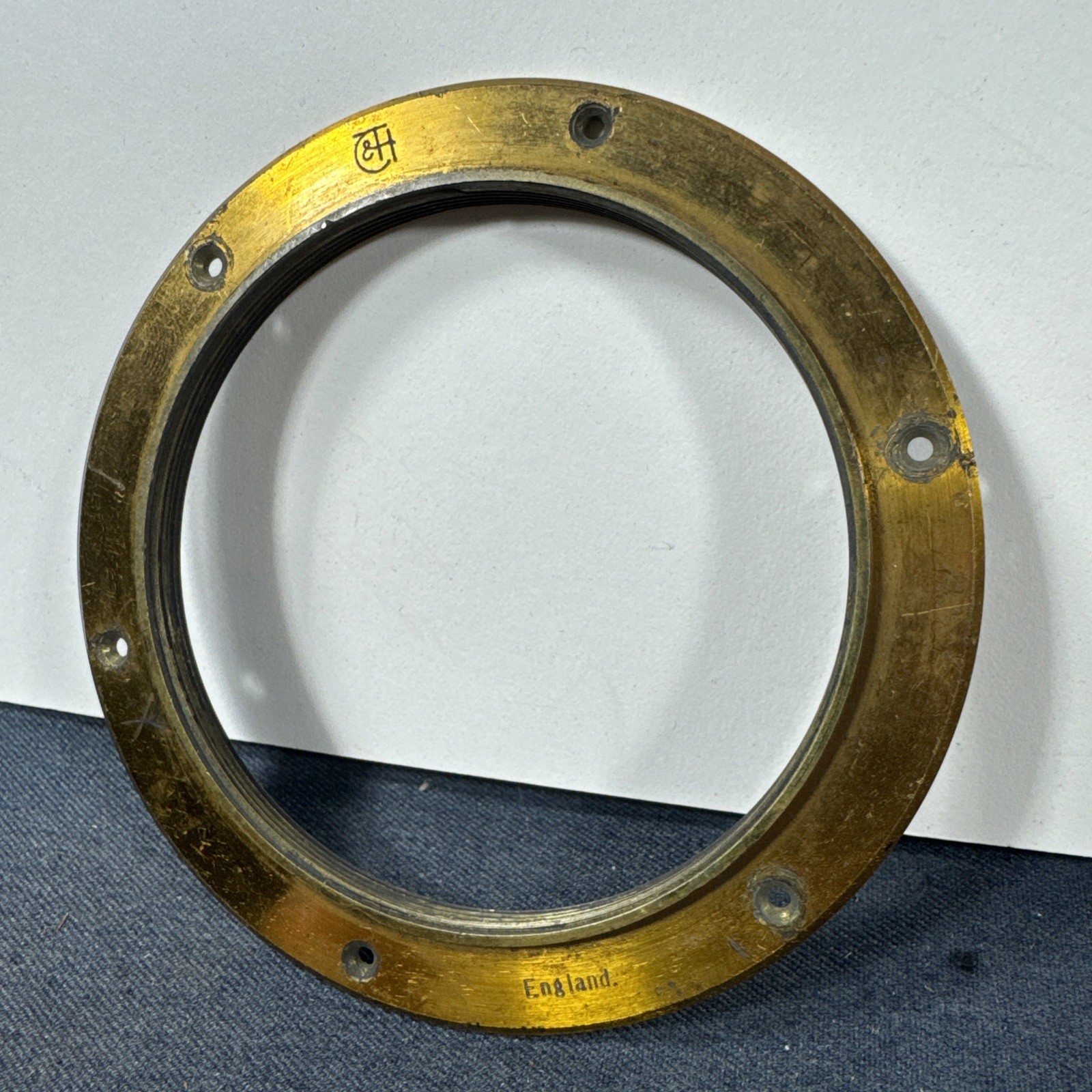 74mm 75mm Taylor Taylor And Hobson Brass Lens Flange For Antique TT&H Lens