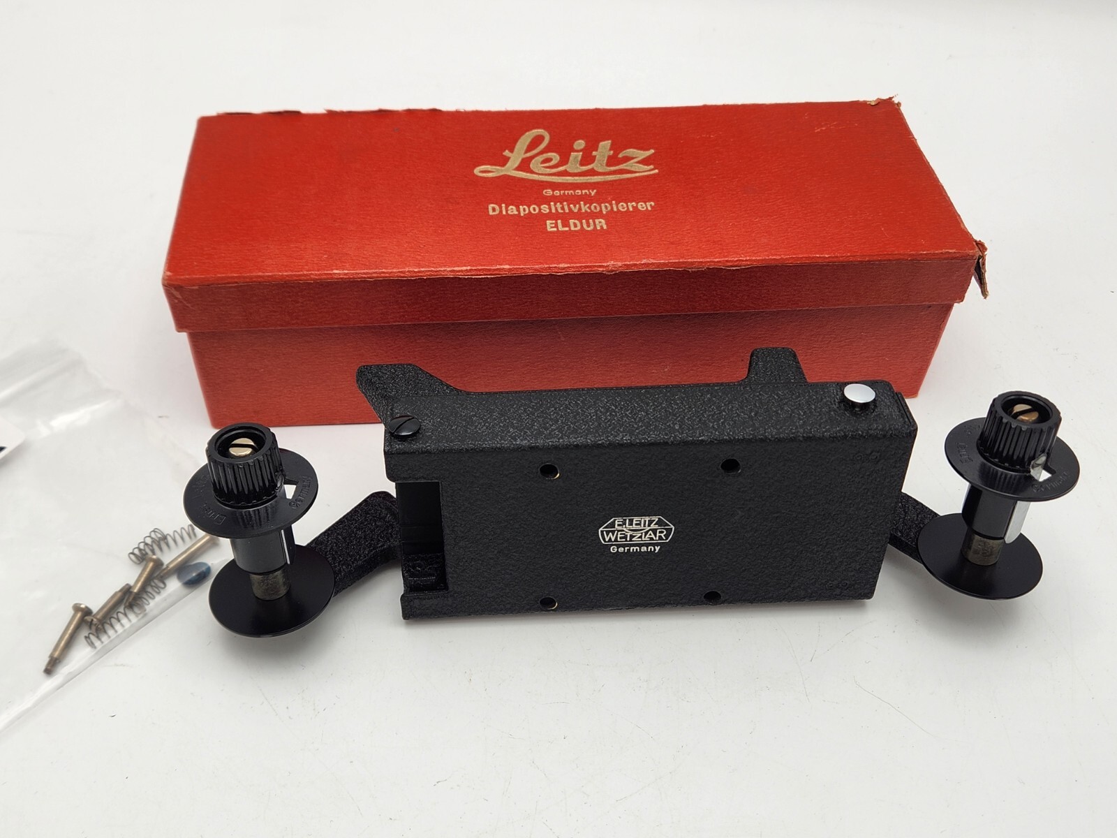 Leica Leitz Wetzlar ELDUR Diapositivkopierer 35mm Film Slide Copier in Box