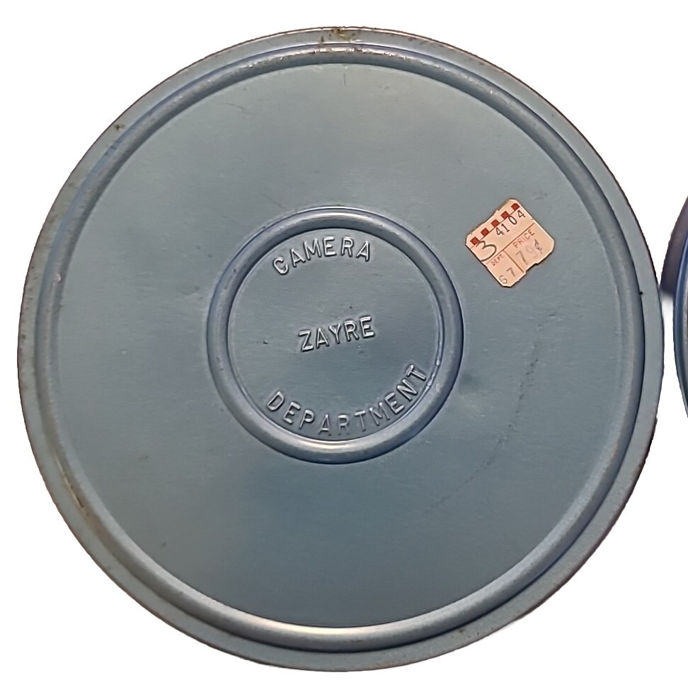 Lot Of 2 -Zayre’s Dept. Store 8MM Empty Film Reel & Metal Canister – From 1960’s