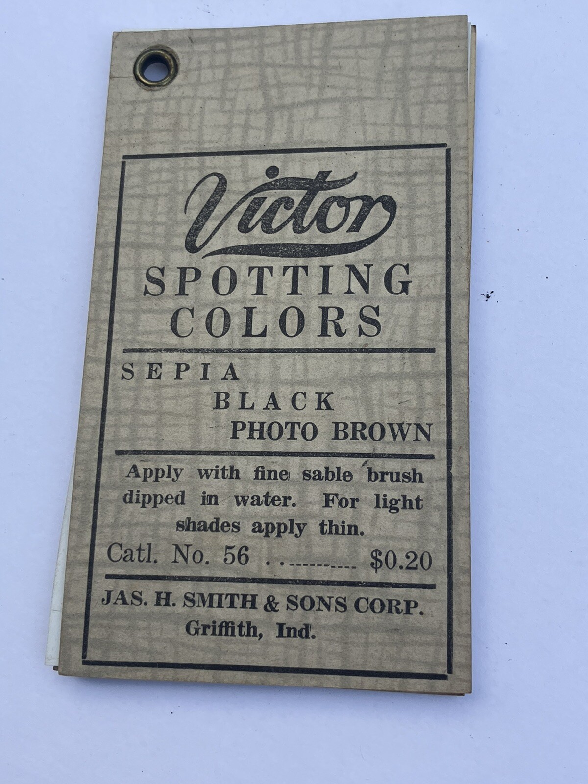 Rare Photography Early 1900’s Victor Spotting Colors Cards James H Smith