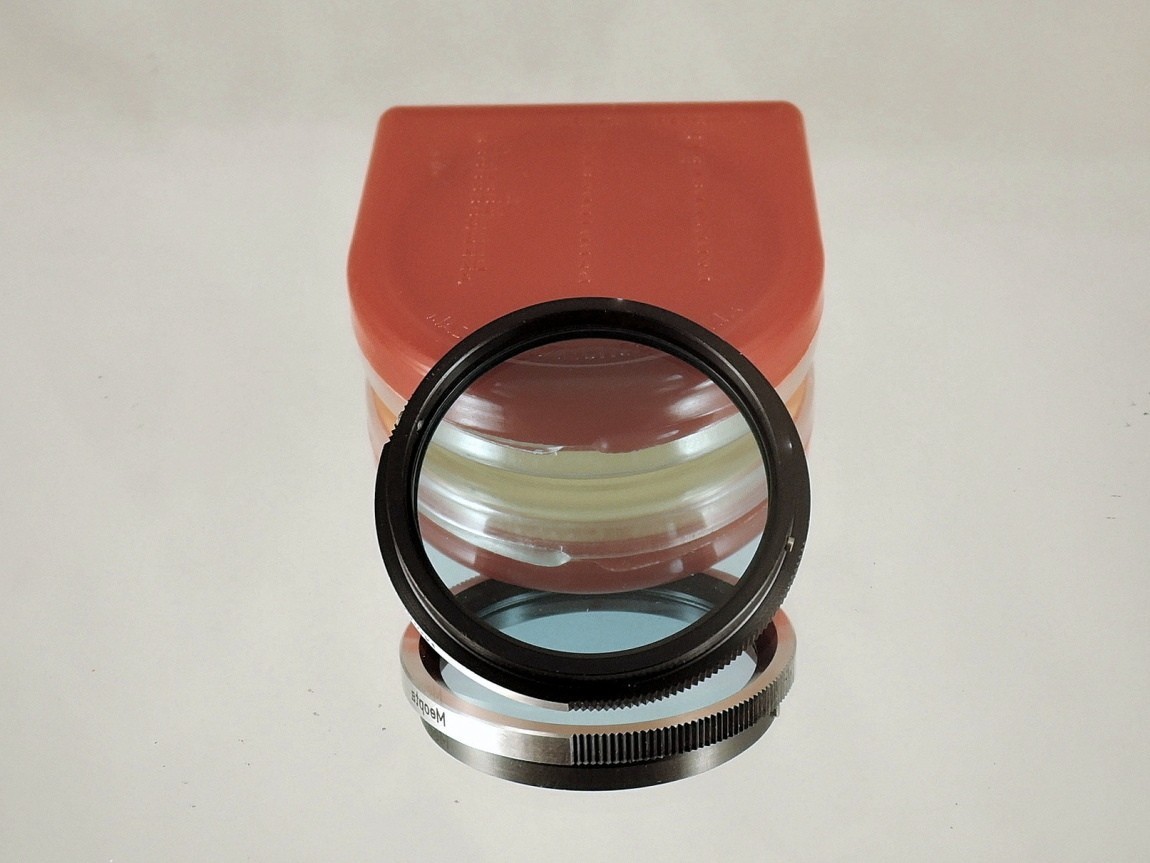 Flexaret MEOPTA B1 B36 Blue Filter Czechoslovakia Genuine Accessories Bayonet