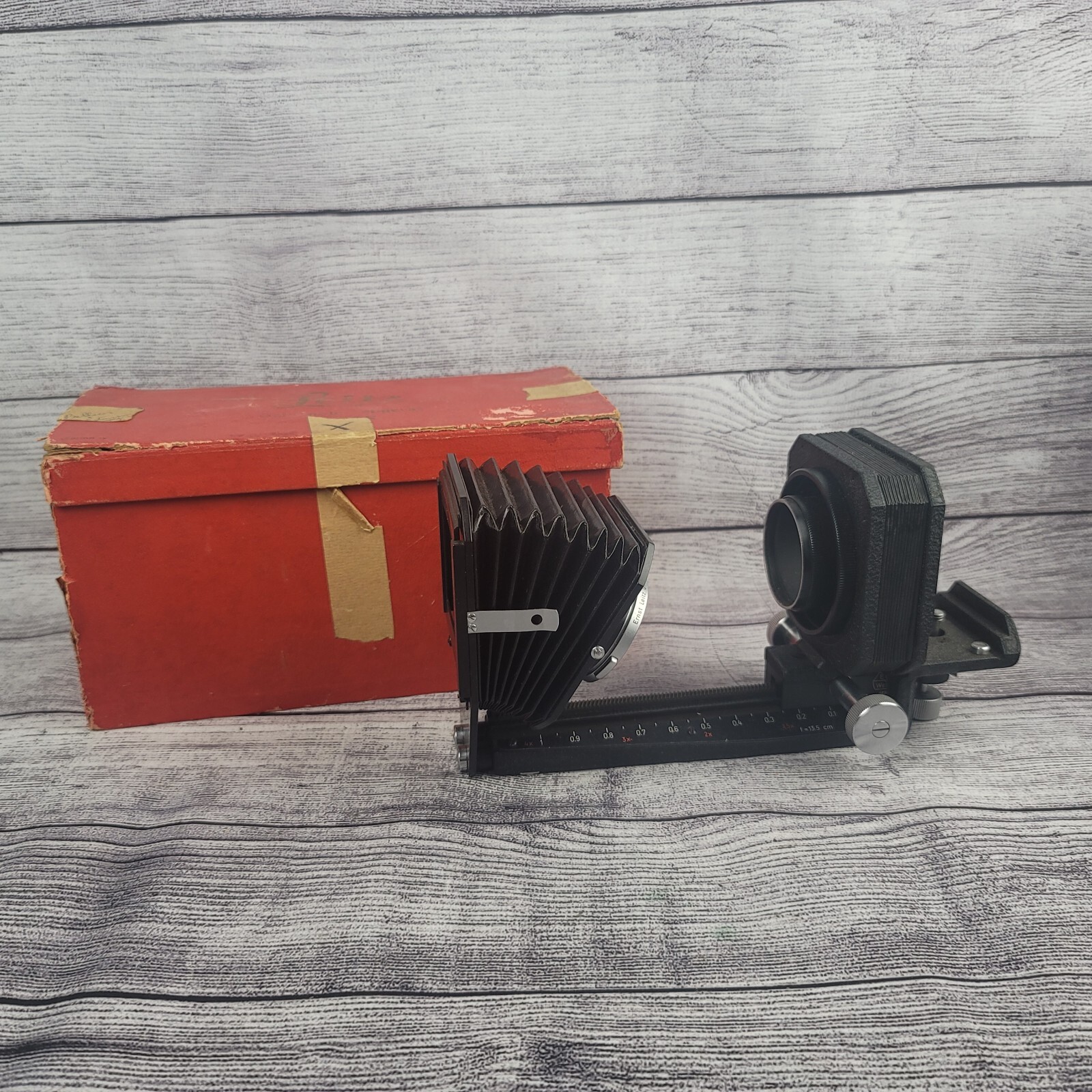 Leica Leitz Wetzlar Visoflex Macro Bellows Unit 13.5cm w/ Box 32mm Screw Mount