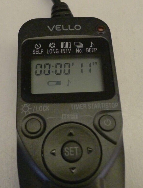Vello ShutterBoss II RC-C211 Timer Remote Switch for 3-Pin Canon – Used – Works